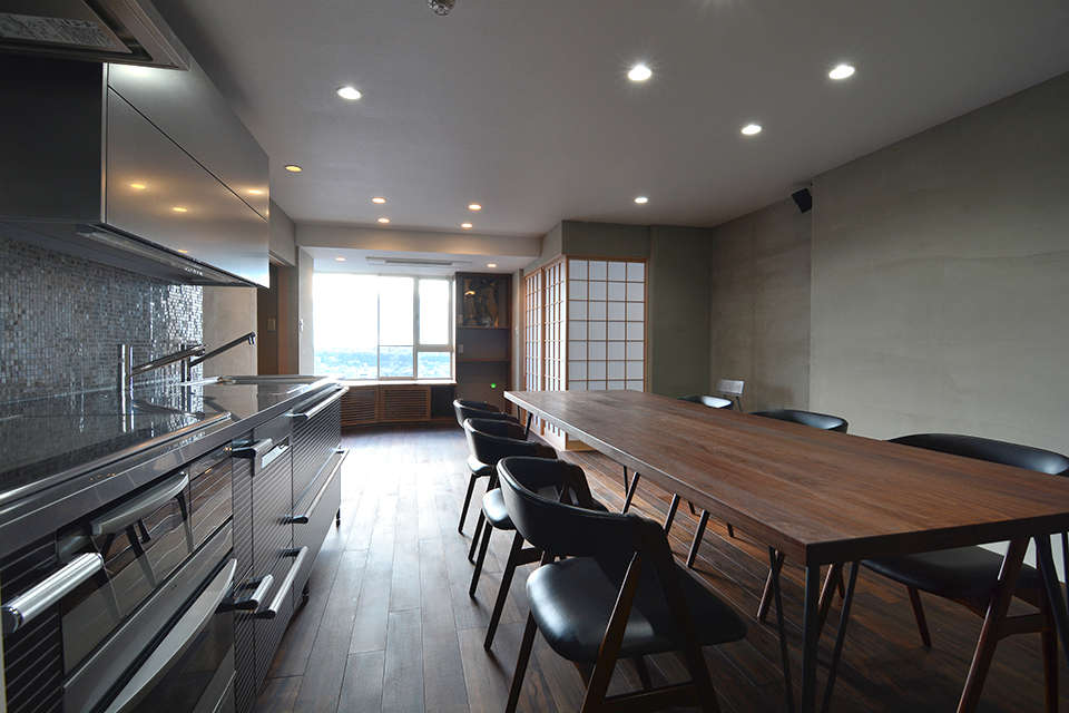 眺めの良いマンションの一室リノベーション「スナオなデザイン、正直な家づくり」安田工務店