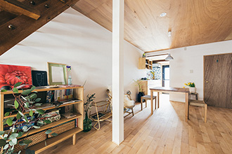 東山のちいさな家を心地よい空間に改修しました。「スナオなデザイン、正直な家づくり」安田工務店